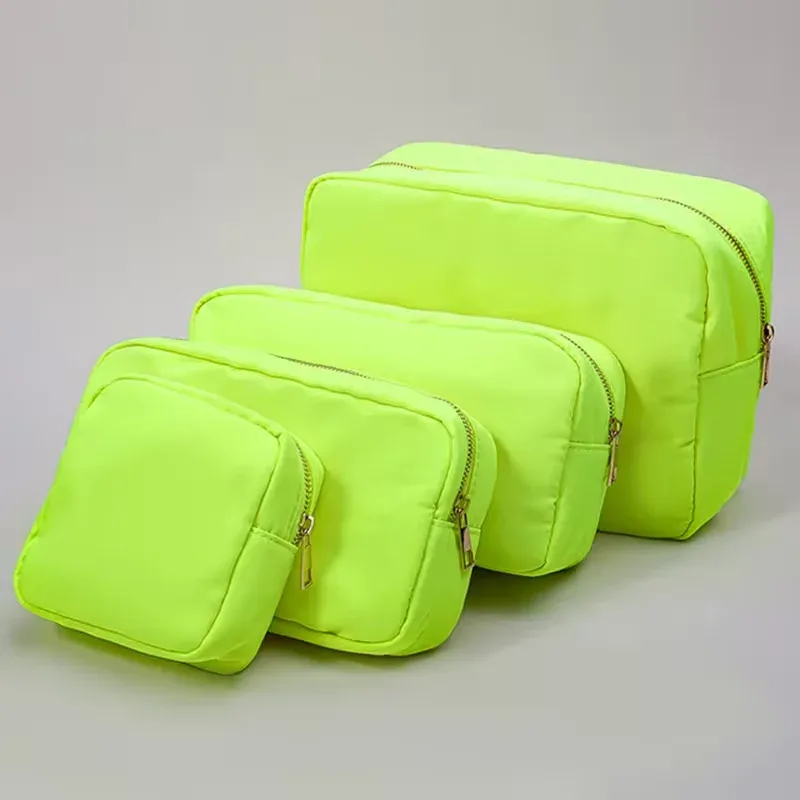 trousse cosmétique violette personnalisée, sac en nylon de maquillage, poudres personnalisées, patch chenille, grand étui de voyage, trousse de toilette, cadeau de mariée, taille xl