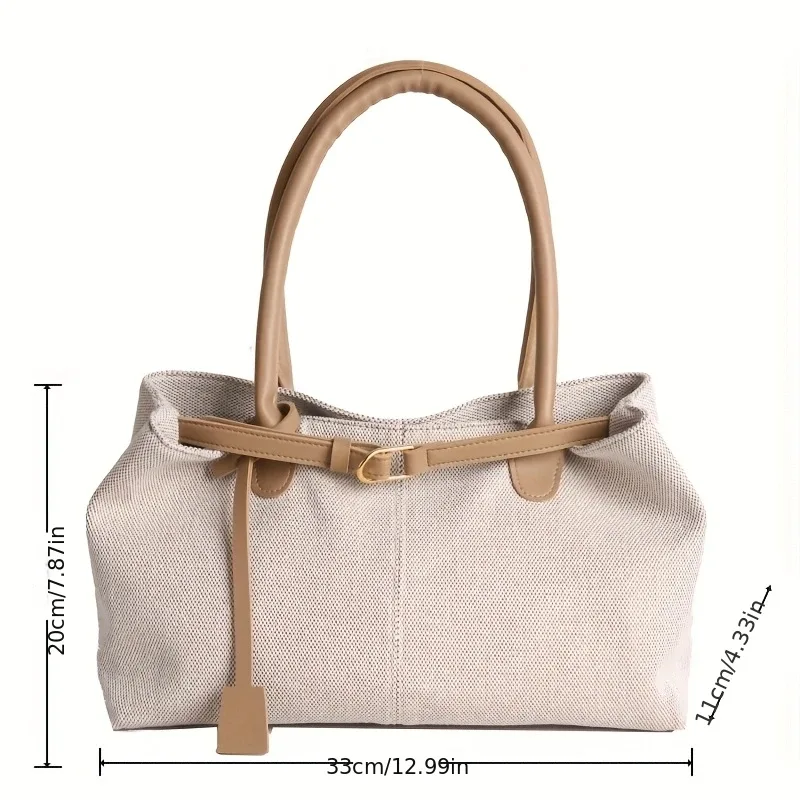 sac fourre-tout rétro de grande capacité pour femmes, sac à main de voyage en matériau durable adapté au fitness, à la natation et au shopping