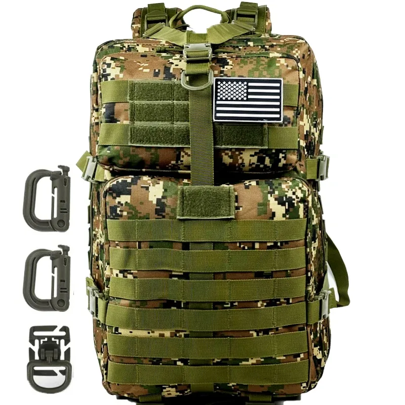 50l/30l sac à dos militaire d'assaut pour hommes, 3 jours bug out sac molle sac à dos pour camping sac à dos de sport en plein air sacs à dos
