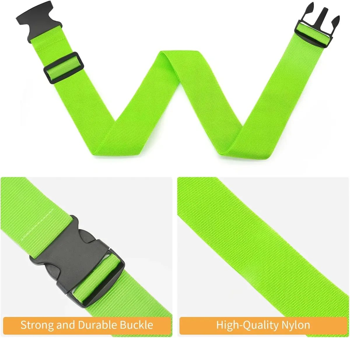 lot de 4 sangles de bagage, ceintures de valise élastiques télescopiques, ceinture de sac de voyage pour valise, sangle de fixation, boucle de voyage, ceintures de bagage