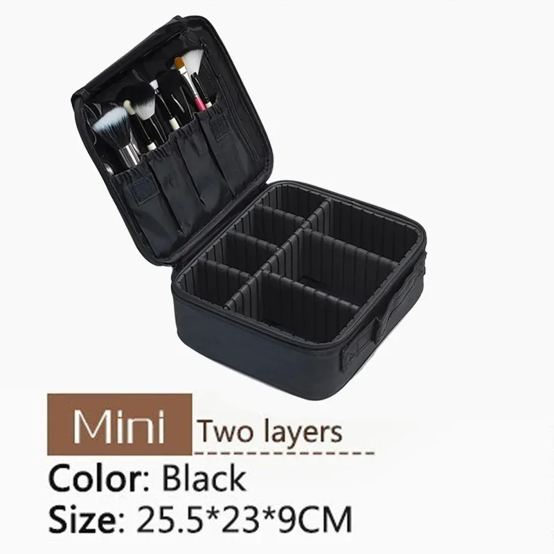 boîte à outils semi-permanente à motif d'ongles, grand multi-distributeur, trousse de maquillage professionnelle, sacs à cosmétiques, nouveauté, 2017