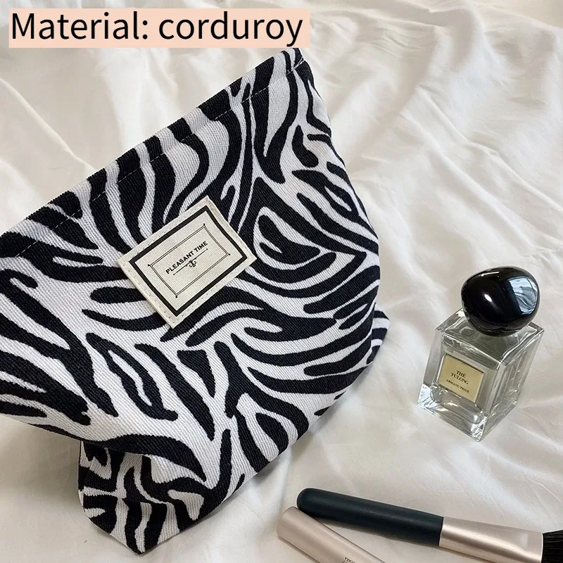 sacs à cosmétiques college léopard pour femmes, trousse de maquillage portable simple pour dames, sacs à main de voyage en plein air, sac de rangement de lavage féminin, mode