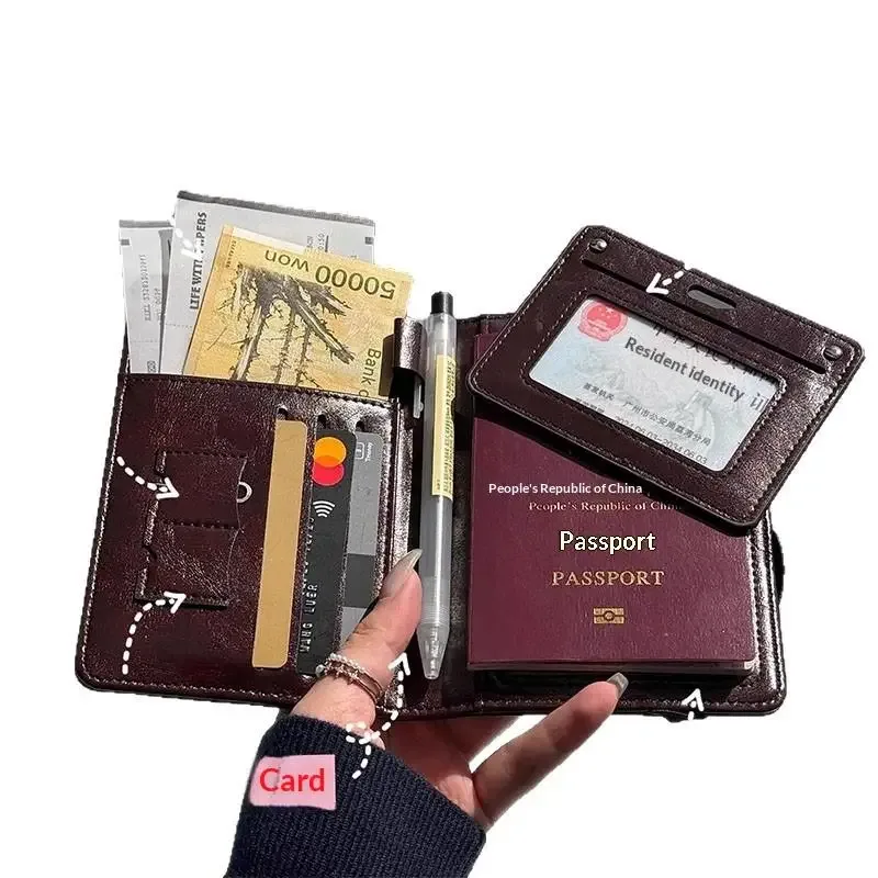 porte-passeport durable, étui pour documents de voyage, étui de protection pour passeport, sac pour femme, organiseur d'identité étanche