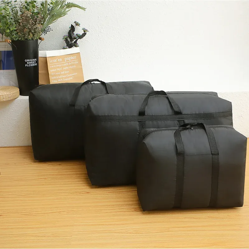 sac de voyage pliable super grande capacité, sac de voyage imperméable en polyester, sac de rangement pour vêtements et couettes
