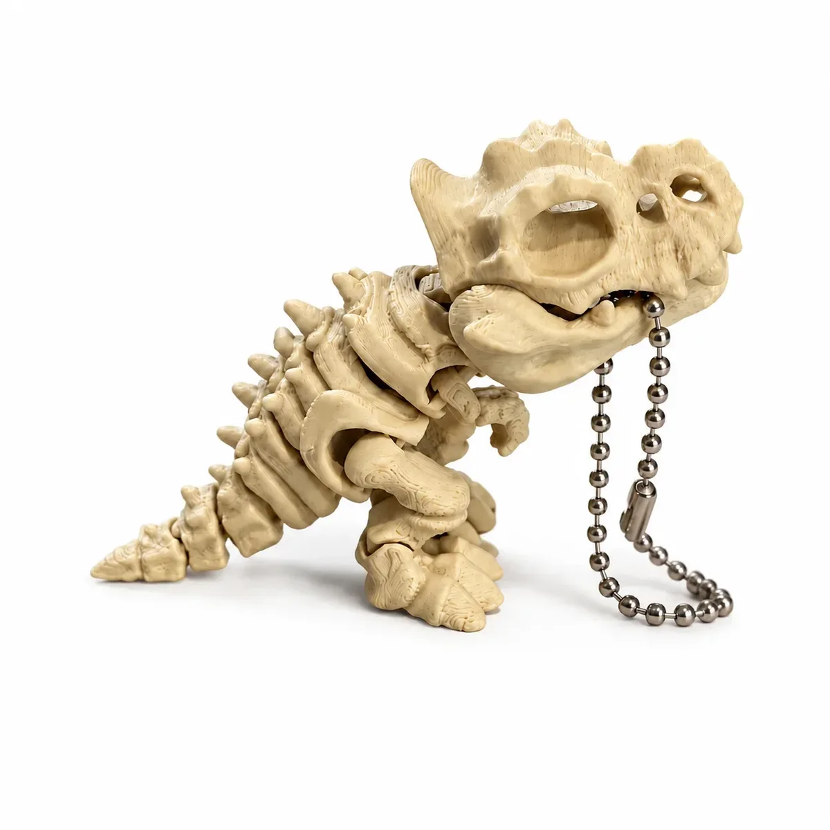 porte-clés dinosaure imprimé en 3d, squelette articulé, articulations mobiles, breloque pour sac à dos, cadeau pour les amoureux des dinosaures