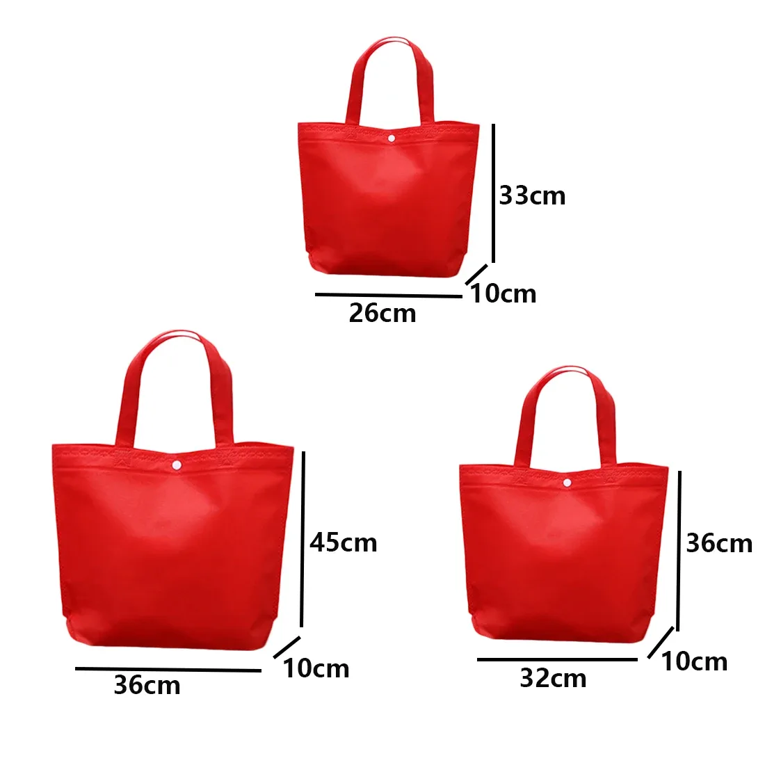 sac à main solide avec bouton pour femme, fourre-tout de grande capacité, sac d'épicerie, cadeau réutilisable, sacoche de rangement portable