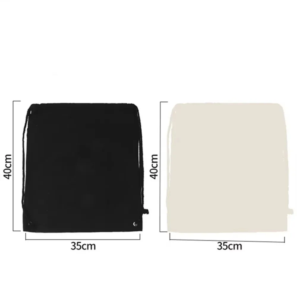 sac en toile à cordon de serrage pour l'épaule, pochettes de rangement, sac à dos de shopping pour étudiant, pochette en coton pour la gym, les voyages et le rangement