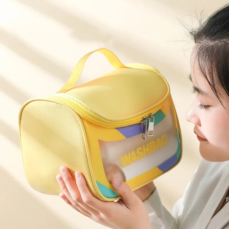 sacs à cosmétiques multifonctionnels de voyage portables pour femmes, sac de lavage, sac de natation étanche, sac de rangement de maquillage de grande capacité