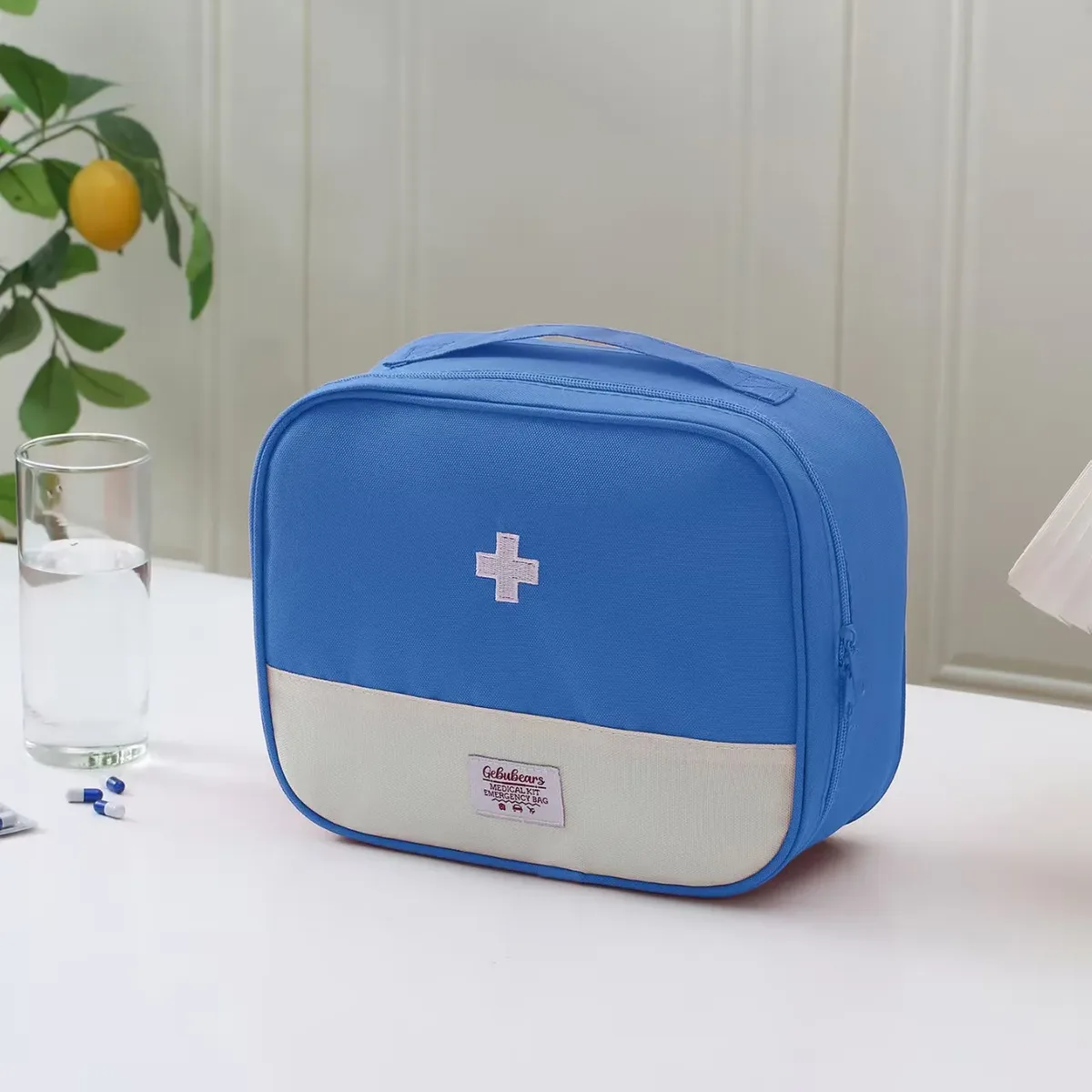 sac médical de voyage portable, trousse d'urgence pour la maison et l'extérieur, sac à médicaments personnel en tissu oxford, sac de rangement pour les voyages d'affaires