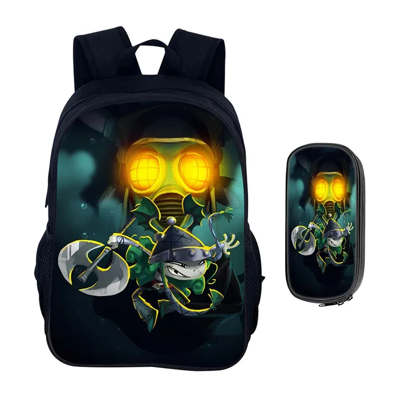 jeux de dessin animé rayman legends 2 pièces ensemble sac à dos cartable garçons filles camping sac à dos trousse à crayons sac à crayons boîte à crayons