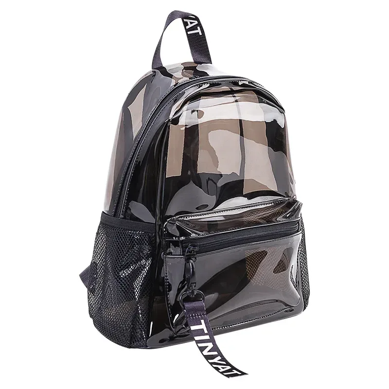 sac à dos de plage en pvc transparent pour femmes et filles, sacs à dos imperméables, sac de voyage à la mode, été, nouveau