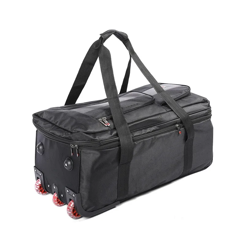 sacs de chariot à bagages roulants de grande capacité de 28/32 pouces avec roues sac polochon oxford étanche sac à roulettes valise de voyage