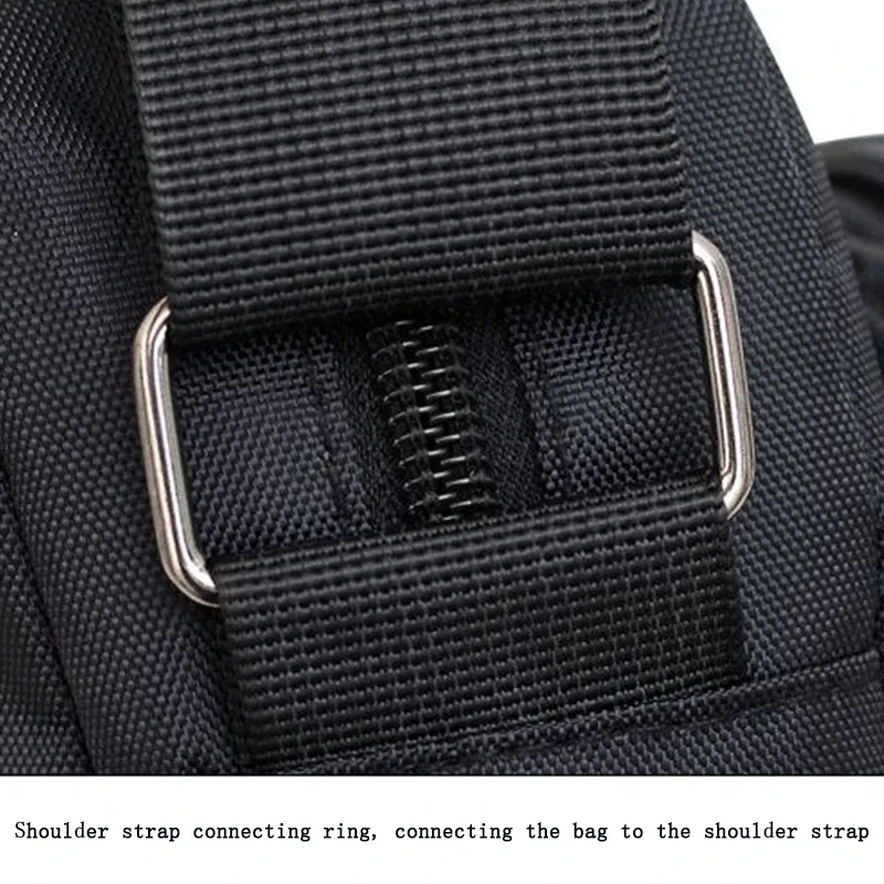 sac bandoulière durable pour homme, sac à bandoulière en nylon résistant à l'eau avec design multi-poches pour les trajets quotidiens et les voyages