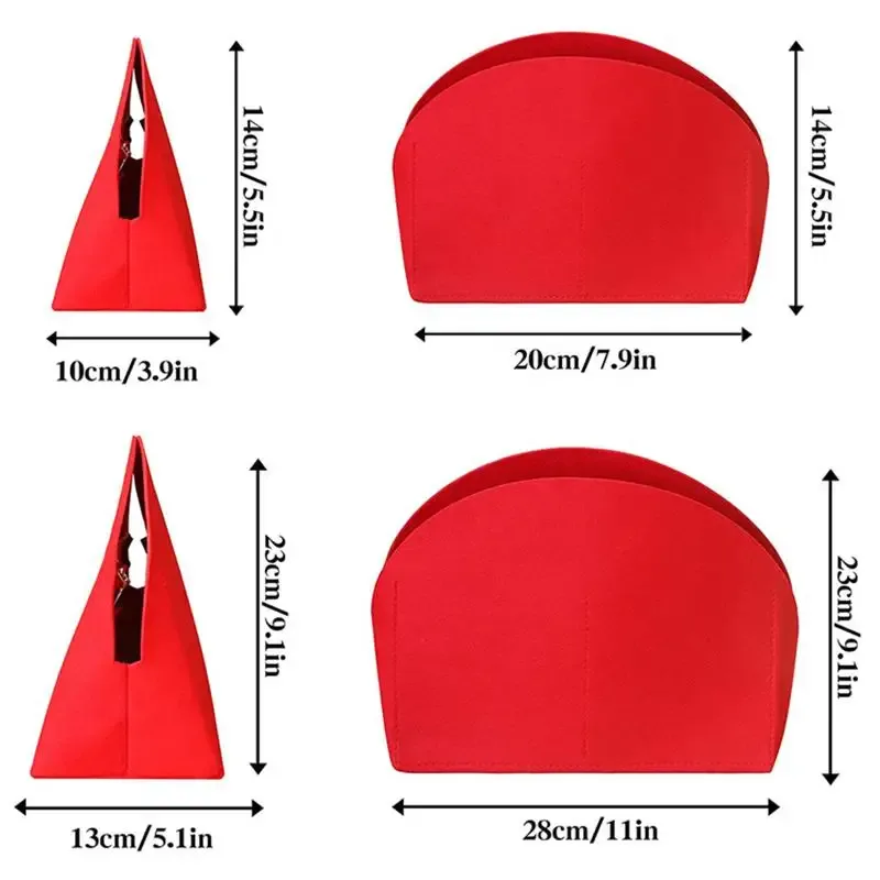 organisateur de sac en feutre, insert de rangement interne portable pour sacs à main