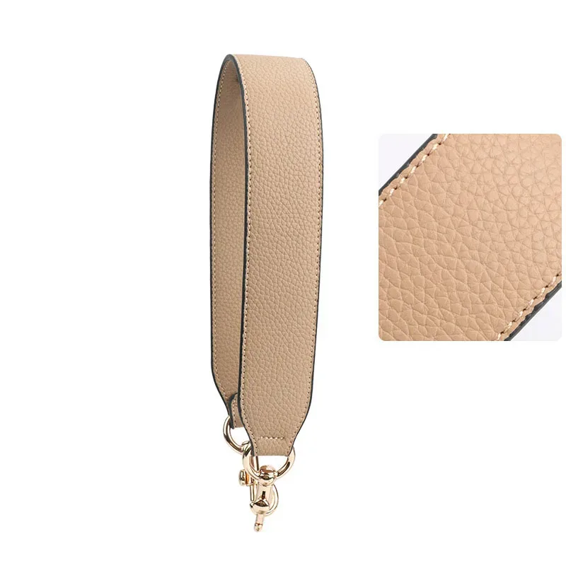 xmessun – sac à bandoulière tendance pour femmes, bretelles pour les mains, bretelles en cuir véritable, larges bretelles, accessoires à sangle courte, nouvelle collection