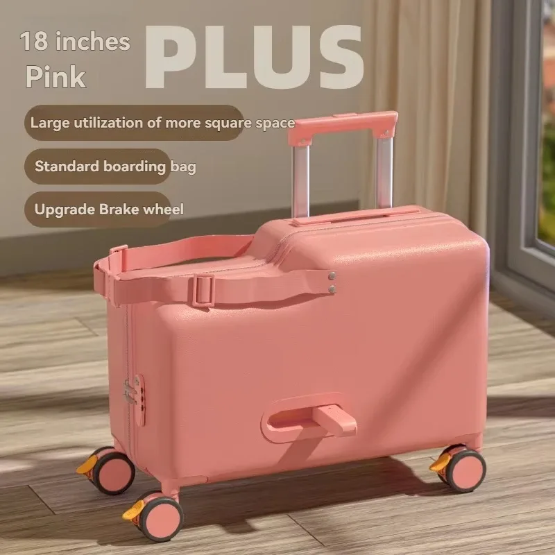 bagages, les enfants peuvent s'asseoir, monter et descendre, valise, chariot, roue universelle, frein, sac de voyage