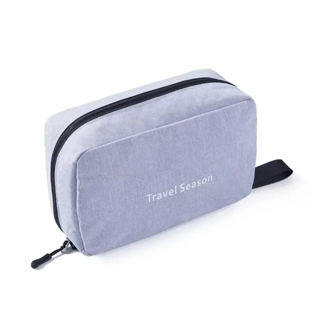 trousse de toilette suspendue pliable, grande capacité, crochet suspendu, étui de maquillage pour hommes, sac à cosmétiques de voyage portable multifonctionnel