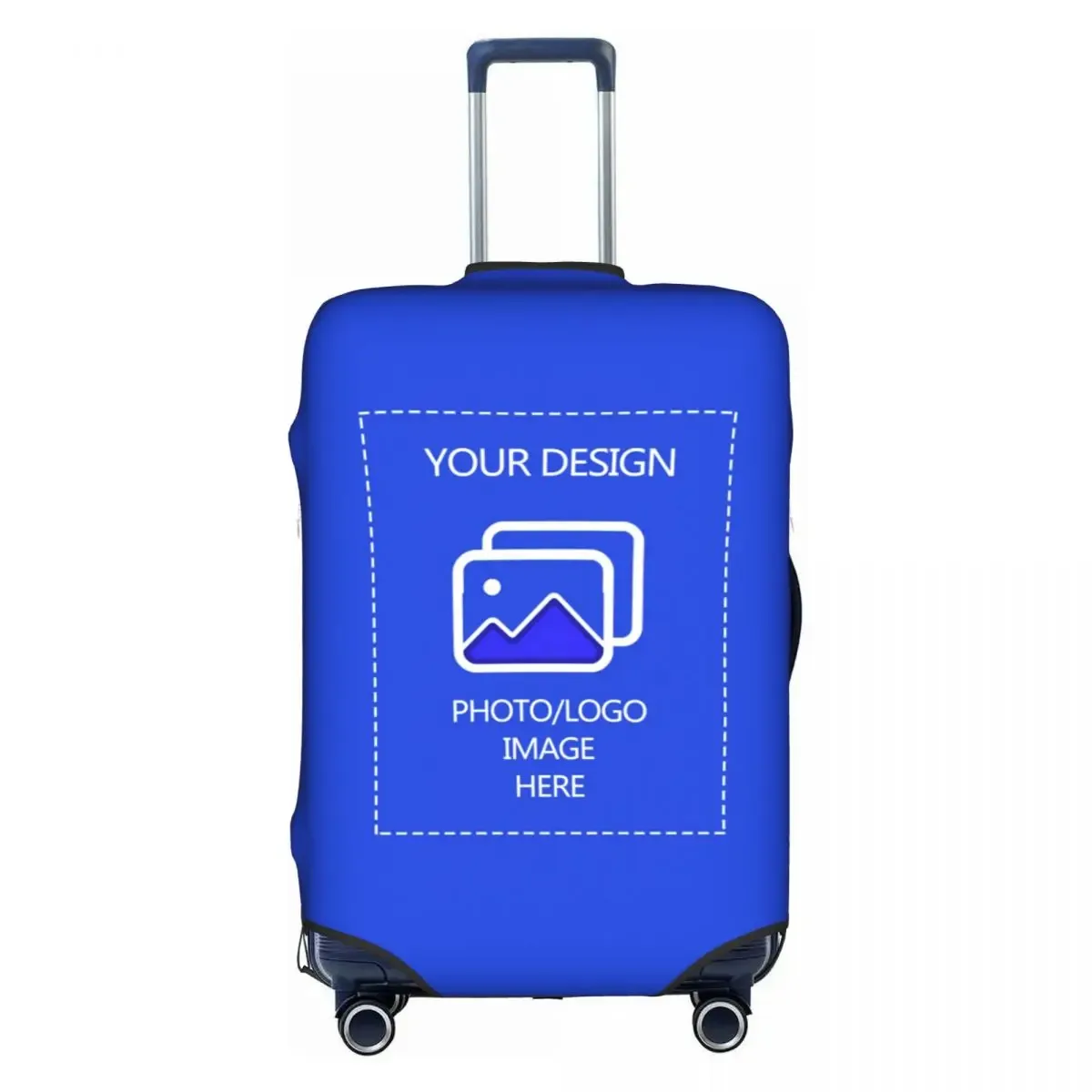 housse de bagage personnalisée avec logo, élastique, avec votre design, housse de protection pour valise de voyage, convient aux valises de 18 à 32 pouces
