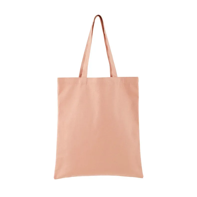 sac fourre-tout de shopping écologique en coton personnalisé, couleur bonbon, pliable et réutilisable, sac de supermarché en toile pour femmes