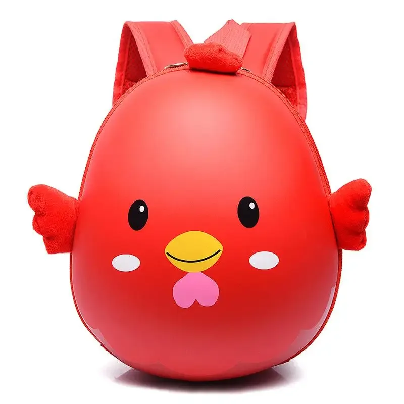 sac à dos pour enfants en forme de poulet de dessin animé, imperméable, réglable, mignon et durable, pour la maternelle, l'école, l'usage quotidien