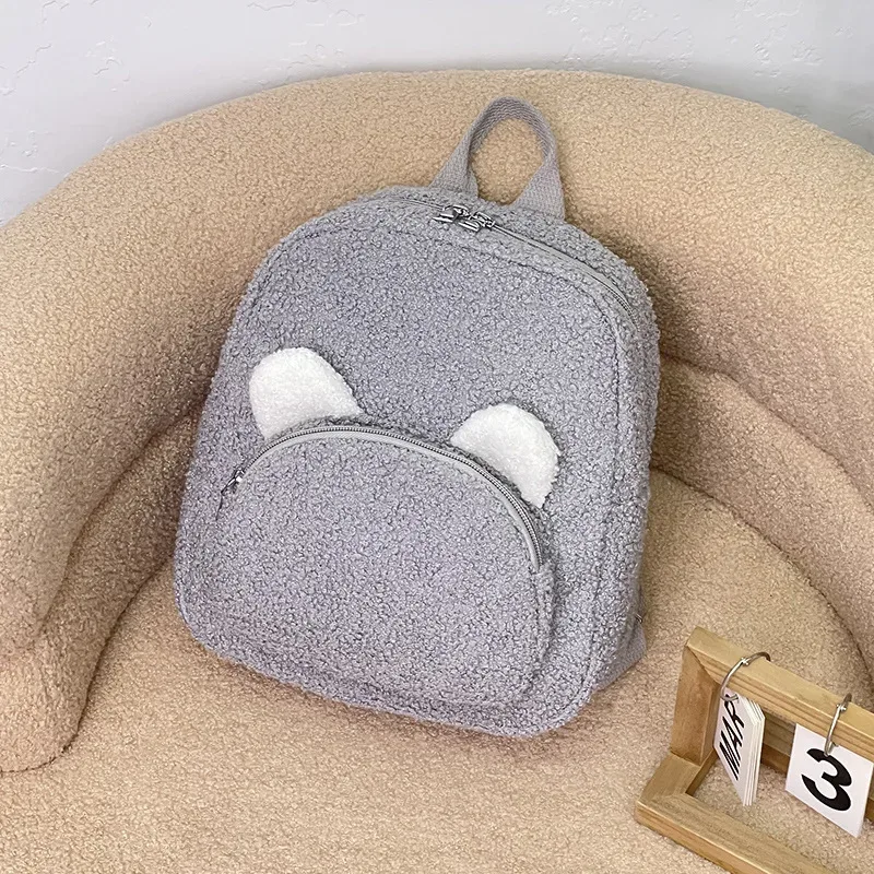 nouveau sac à dos en peluche ours mignon 2026, sac d'étudiant, cadeau d'anniversaire unique personnalisé fait main, sac de promenade brodé avec nom