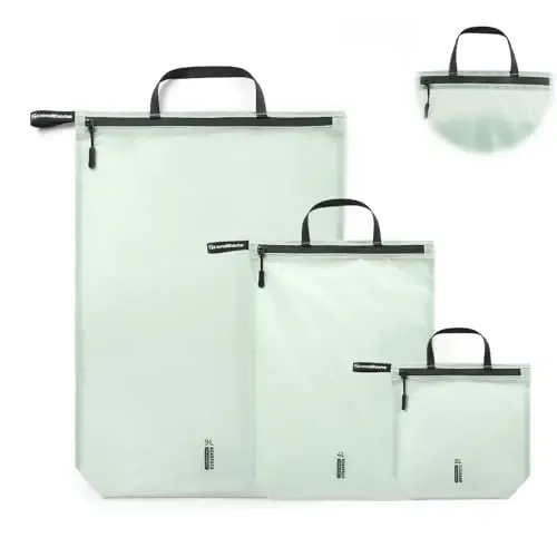 pochette de rangement de voyage imperméable à fermeture éclair, sacs de tri de vêtements translucides, accessoires d'insertion pour valise