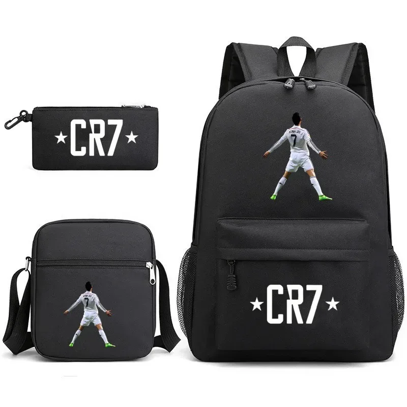 sac à dos imprimé cr7, sac à dos de sport, de football, décontracté, pour femmes et hommes, sacs d'école pour ordinateur portable, sacs d'école harajuku, sacs de voyage pour femmes et hommes