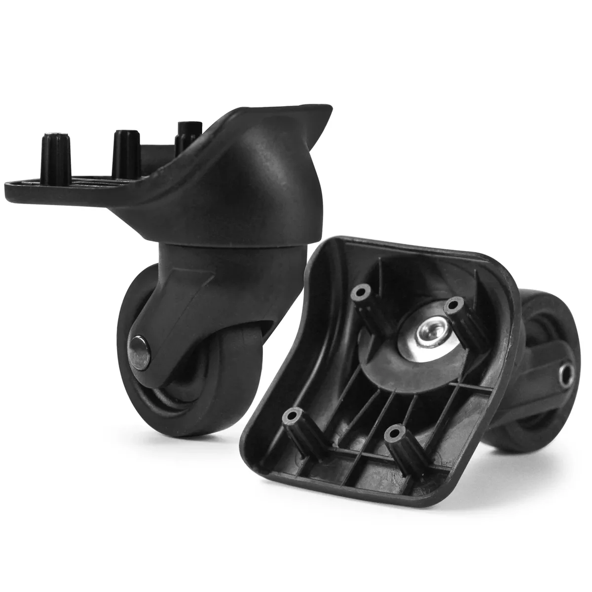 guguluza 1 paire de roues de remplacement pour valise, pièces de rechange pour bagages, roulettes pivotantes pour valises de voyage, boîte de douane st0044