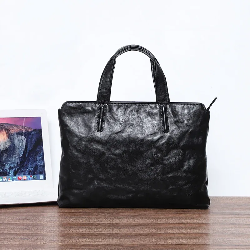 porte-documents fin/léger pour homme, sacoche pour ordinateur portable en cuir véritable, sac à main pour homme, sac à bandoulière/sac à main pour documents, sacs à main pour homme