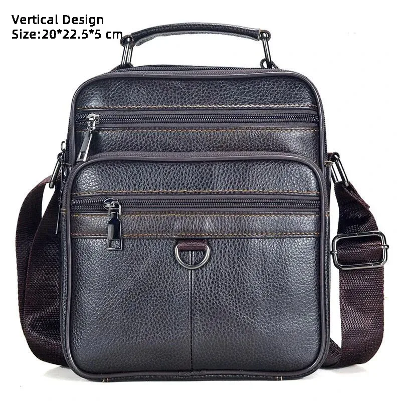 mode chaude hommes sacs de messager sacs à main en cuir véritable pour homme marque de luxe mâle sac à bandoulière pour mini pad garçon sac à bandoulière