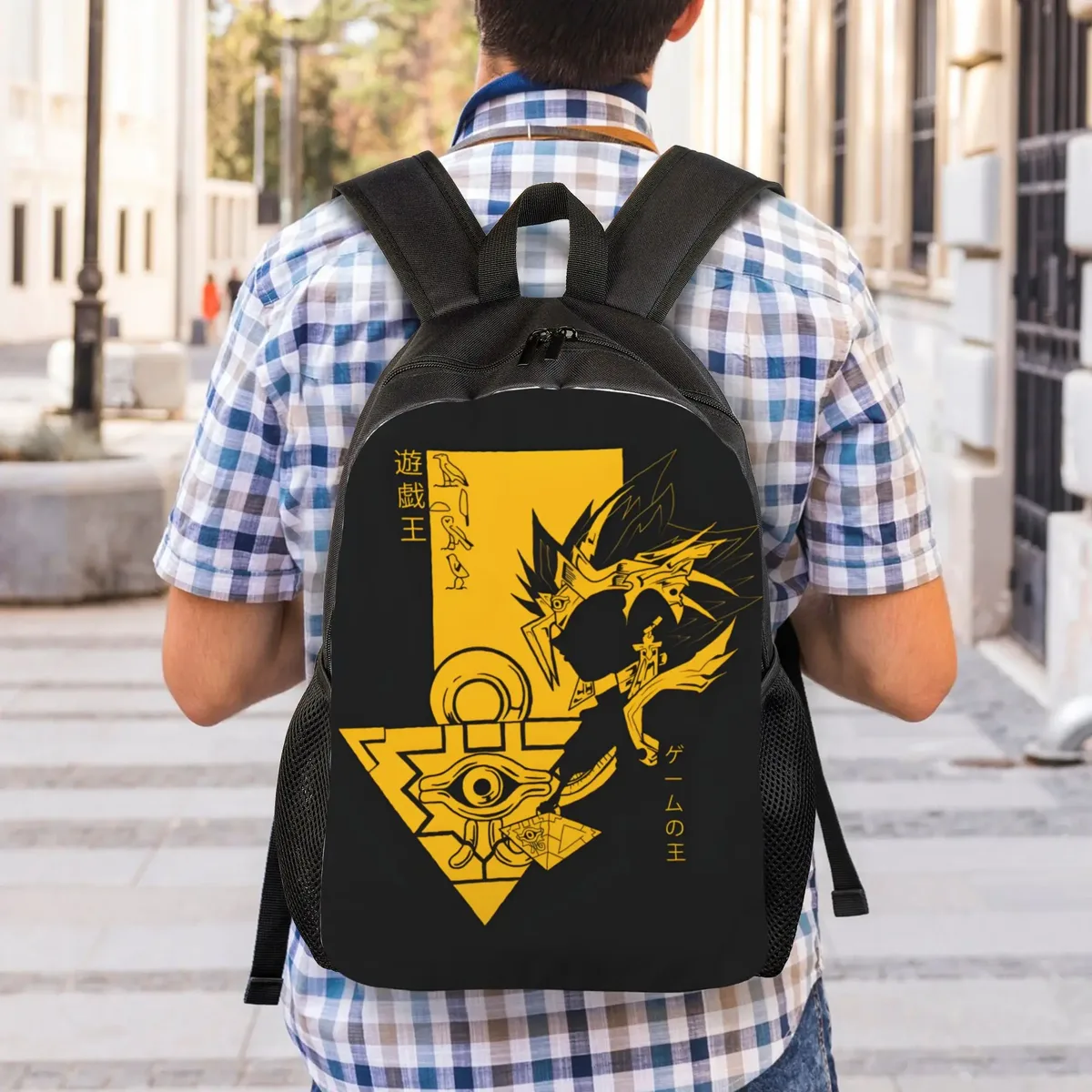 sac à dos 1 pièce yu gi oh! sac de rangement pour la rentrée scolaire lycée anniversaire début de nouvelle année scolaire