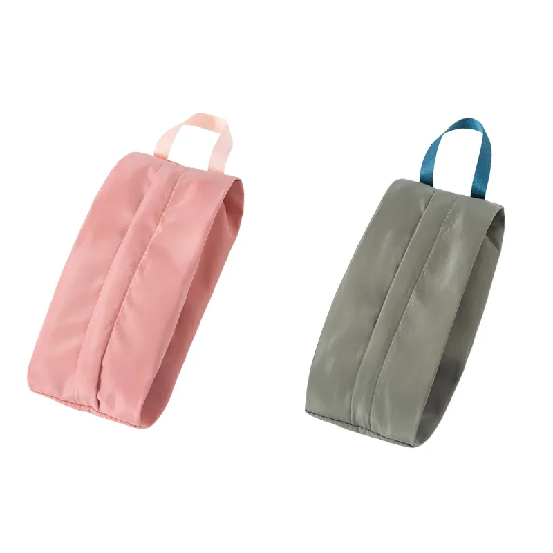 sacs de rangement de chaussures imperméables en nylon, portables, colorés, fermeture à glissière, hommes et femmes, voyage ou organisation d'articles familiaux, 2 paquets