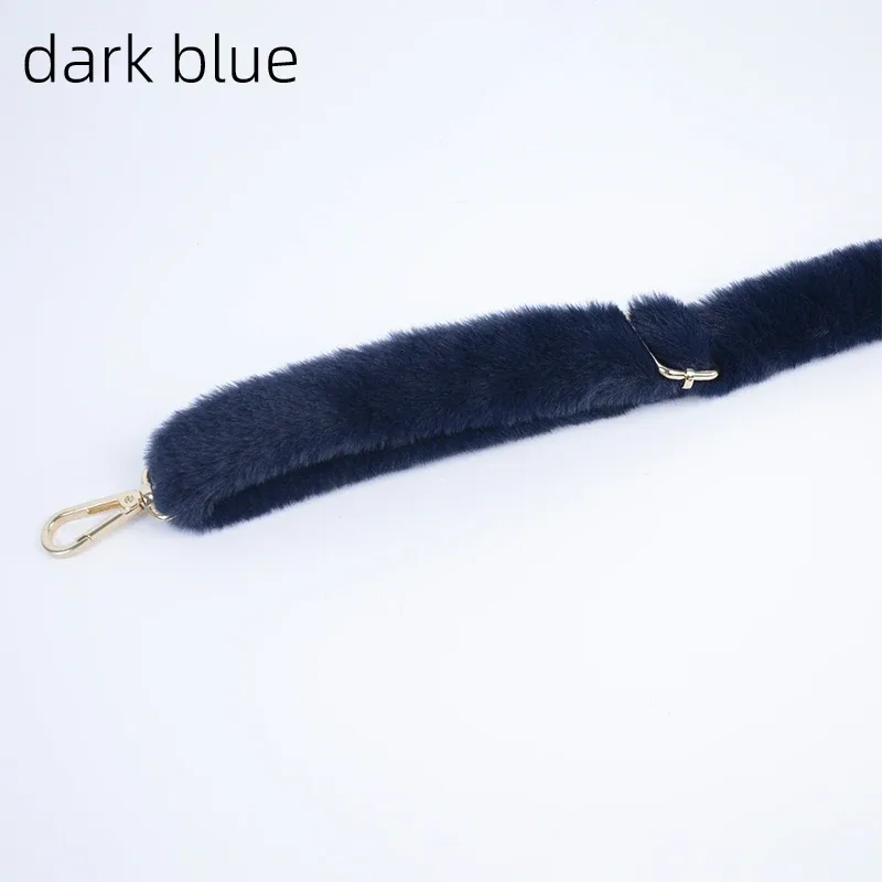 sangle de sac en peluche réglable, longue longueur chaude d'hiver, ceinture de remplacement en fourrure pour femmes, sacs à bandoulière, accessoires, 1 pièce