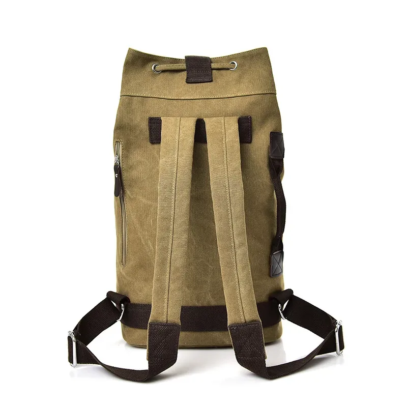 sac à dos de voyage de grande capacité pour hommes, sac d'extérieur, sac d'alpinisme, seau en toile, sacs à bandoulière pour hommes