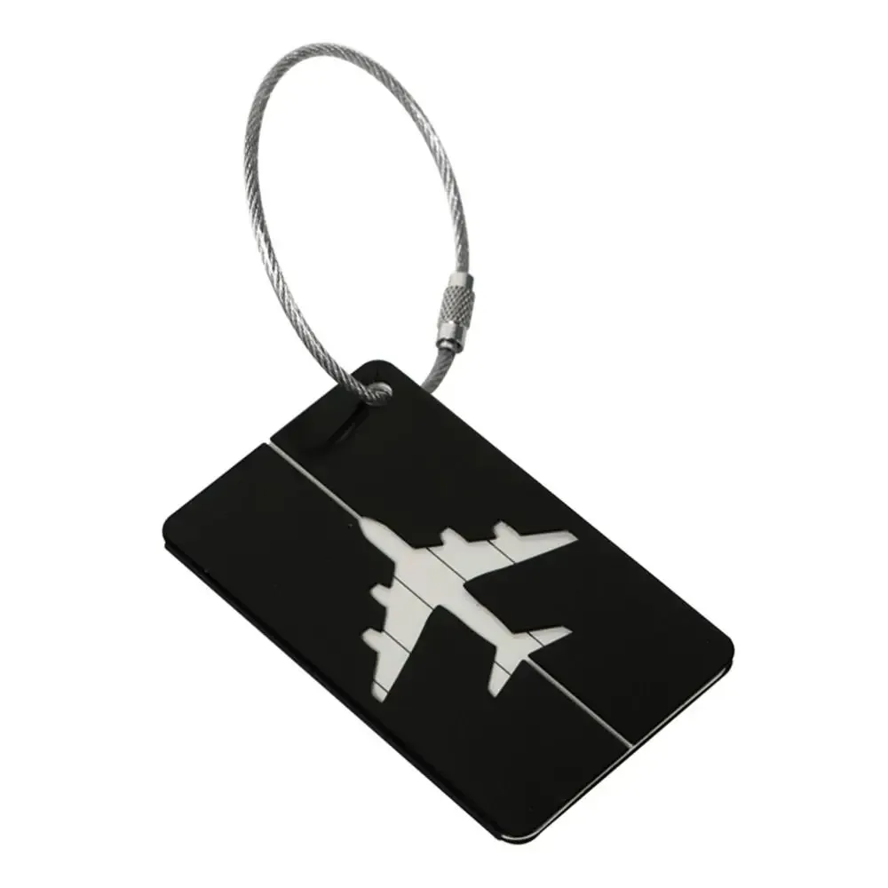 étiquettes de bagage de voyage réutilisables, valise attro, bagage de vacances, identification d'avion avec cordes, identification du sac, infraction