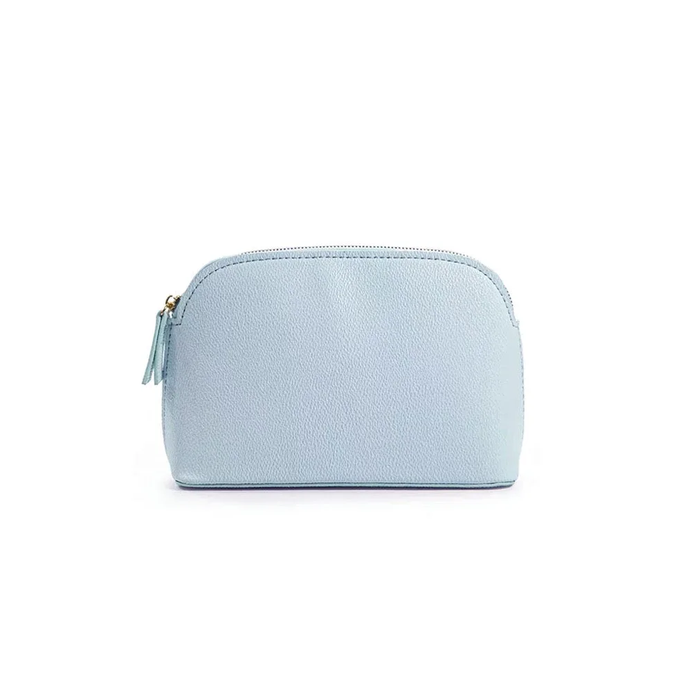 sac compression cuir similicuir texture grainée couleurs rose violet bleu gris noir rouge kaki beige lisa doré voyage cosmétiques