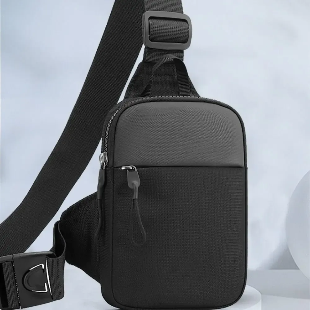 sac de poitrine pour hommes, petits sacs à bandoulière en toile pour hommes, mini écharpe en tissu, sac à main de sport pour téléphone croisé