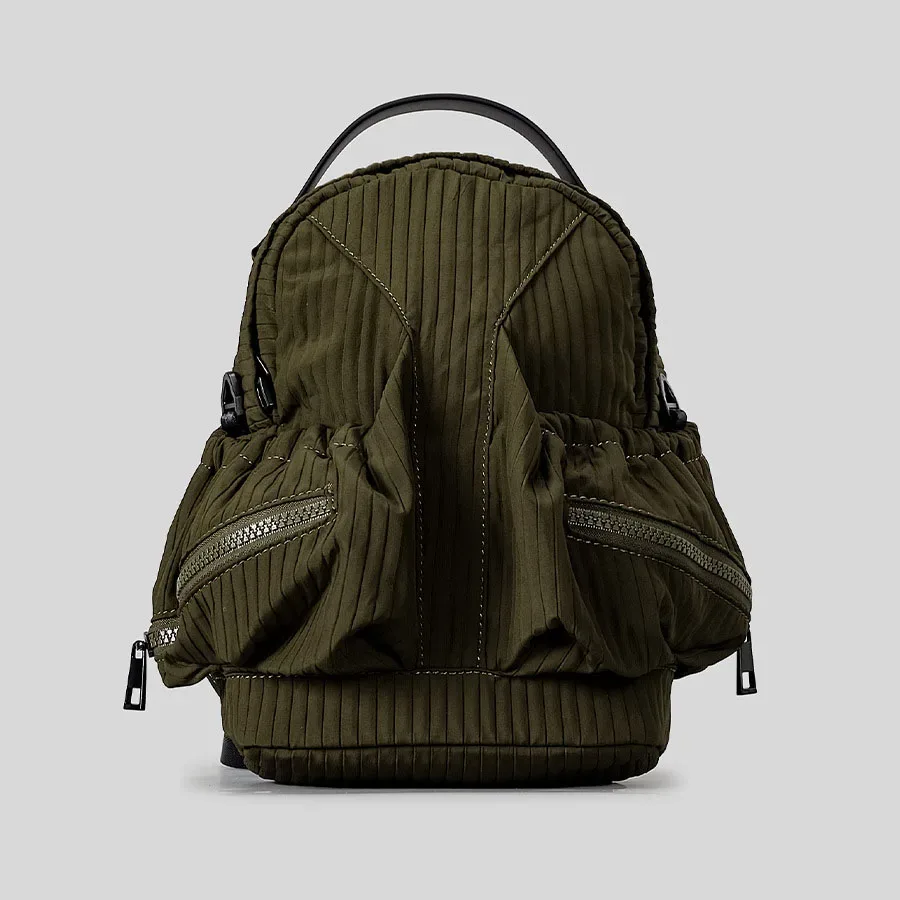 xmessun nouveau sac à dos plissé en nylon imperméable, sac de voyage décontracté léger au design tendance, sac à bandoulière pour femme pour les trajets quotidiens