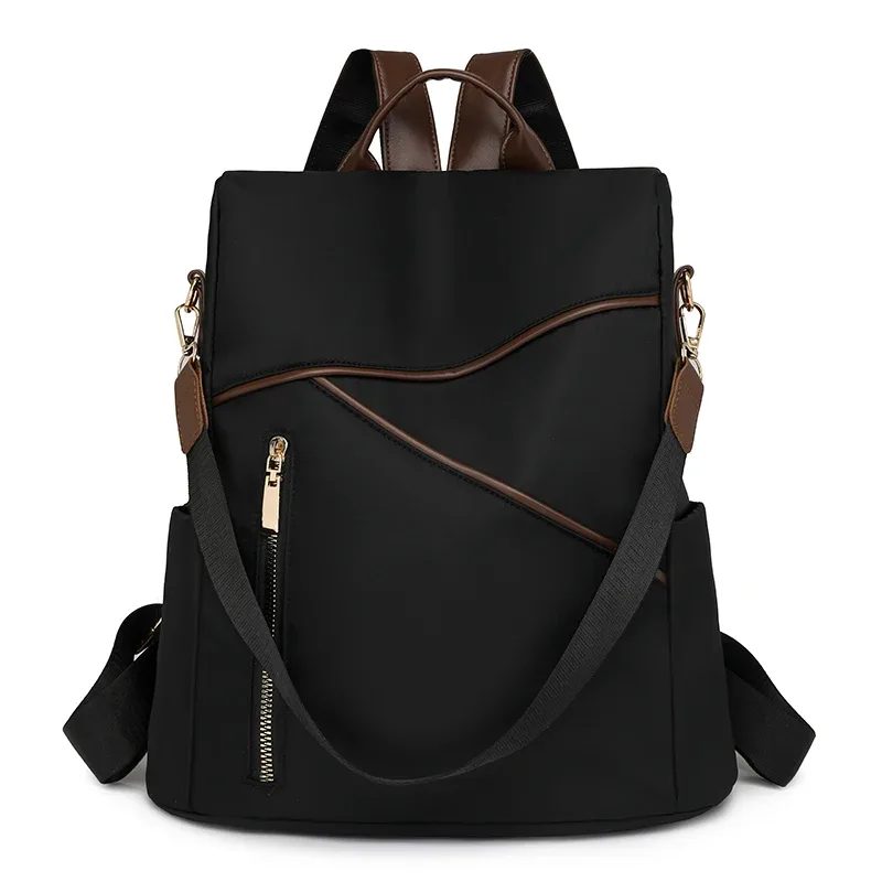sac à dos antivol femme décontracté en nylon nouveau sac d'école 2025 mode grande capacité bandoulière sac à bandoulière mochila femenina