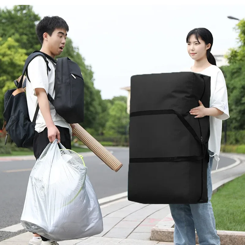 sacs de rangement robustes en non-tissé, extra grands, pliables, pour déménagement, organisateur de placard pour vêtements, couvertures, résistants à l'humidité, avec fermeture éclair