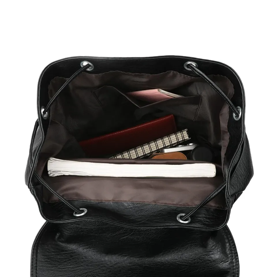 sacs à dos en cuir vintage de haute qualité, grande capacité, adaptés aux magazines a4, pour les trajets quotidiens, les voyages, sac à dos pour filles, sac à dos 3 en 1