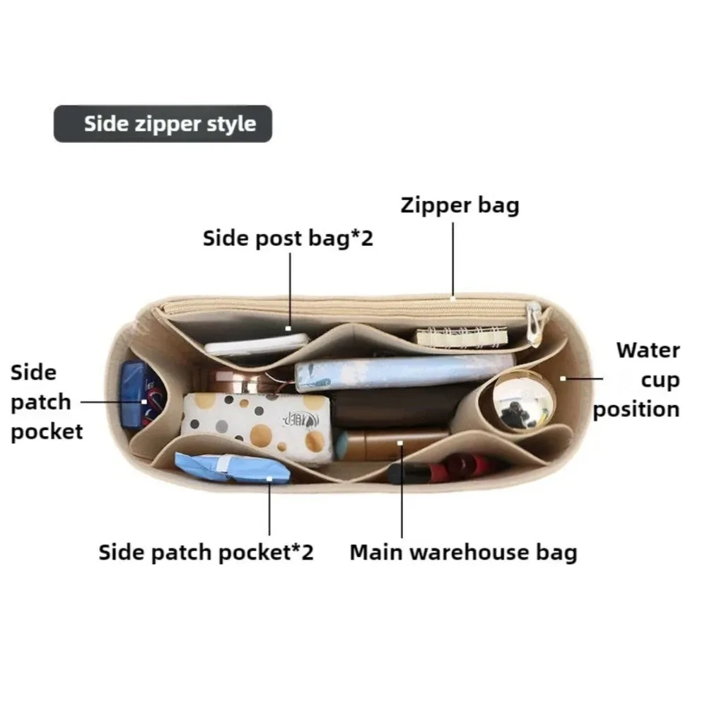 sac à main en feutre pour femmes, organisateur adapté pour loe-we puzzle, sac à main de maquillage, sacs à cosmétiques, sac de luxe de styliste