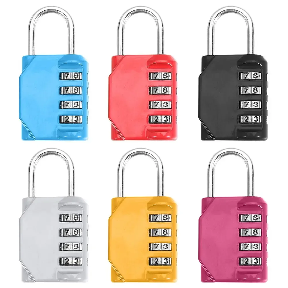 cadenas sécurité métallique code chiffres jaune gris kaki rose rouge vert voyage usage valise bagage