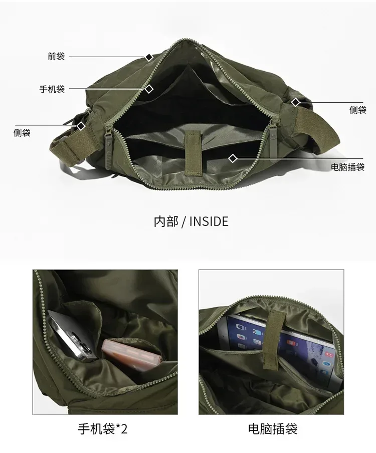 sacs messagers multi-poches décontractés pour femmes, sac à bandoulière en nylon, grands sacs à main pour dames, fourre-tout de voyage et de shopping