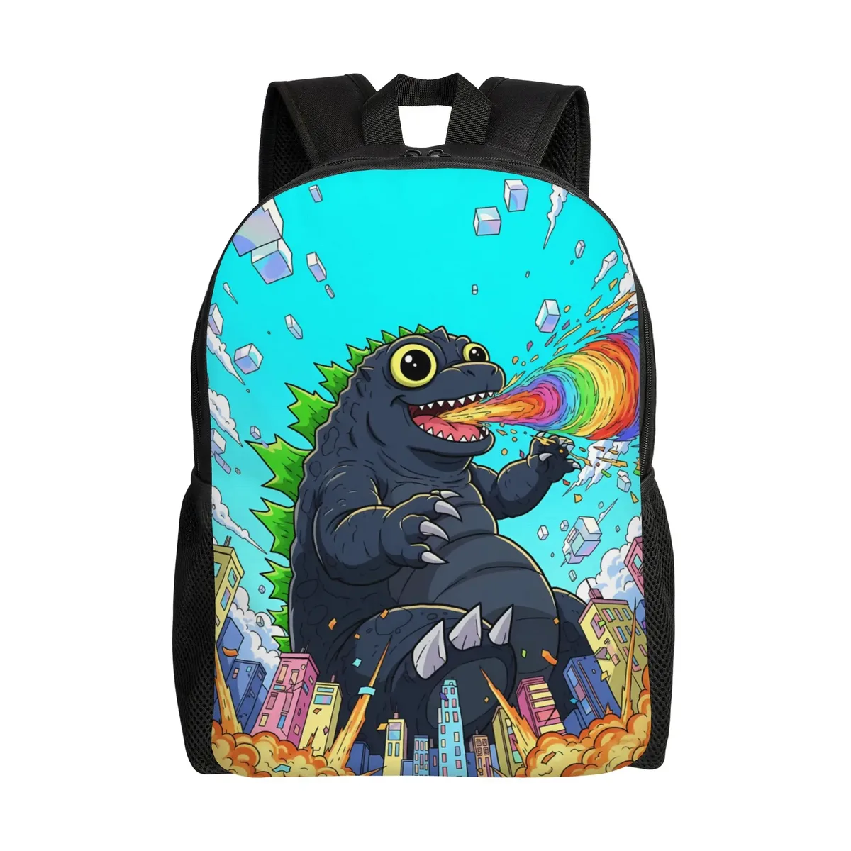 sac à dos imprimé en 3d godzillaed, sacs à dos de randonnée, sacs d'école de haute qualité pour étudiants, grands sacs de lycée, sac à dos esthétique