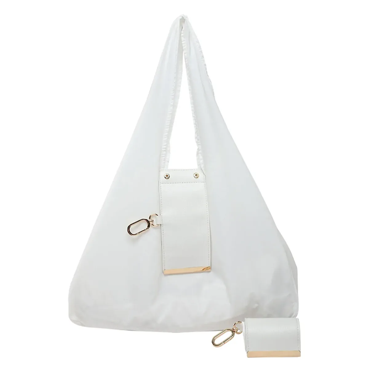 sac fourre-tout réutilisable mini format porte-clés, grande capacité, léger, pliable, sac de courses écologique, porte-clés extensible, sac réutilisable