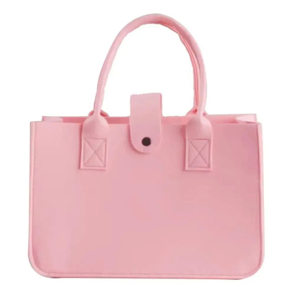 sac momie portable de grande capacité pour femmes, sac à bandoulière en feutre simple, sacoche de couleur unie, sac à main de voyage décontracté