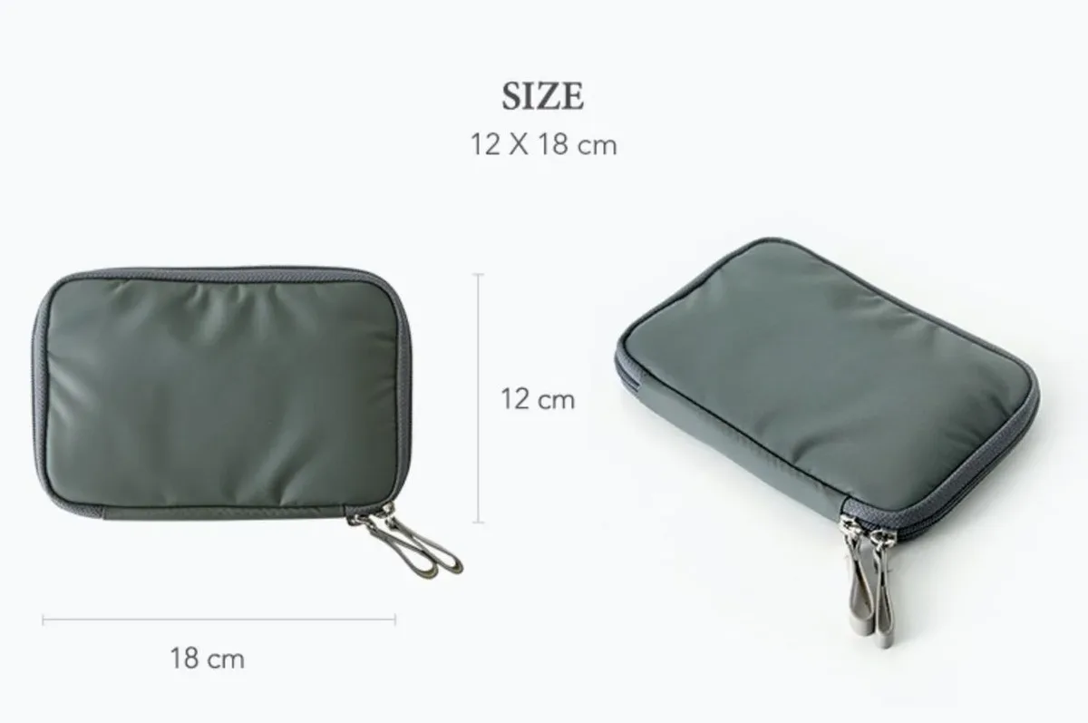 nouvel arrivage portefeuille de voyage simple en nylon, sac de rangement intégré portable pour passeport, cartes d'identité et téléphone portable