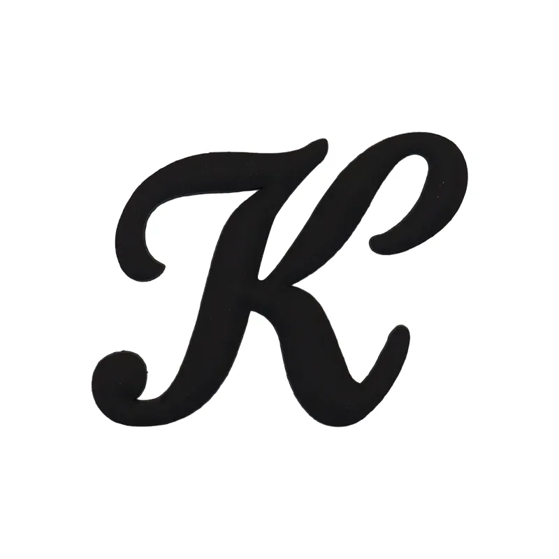 1 pièce breloque de sac à lettres noires, accessoires de mode, breloques de lettres de style latine pour sacs de plage, breloques a-z pour sacs fourre-tout