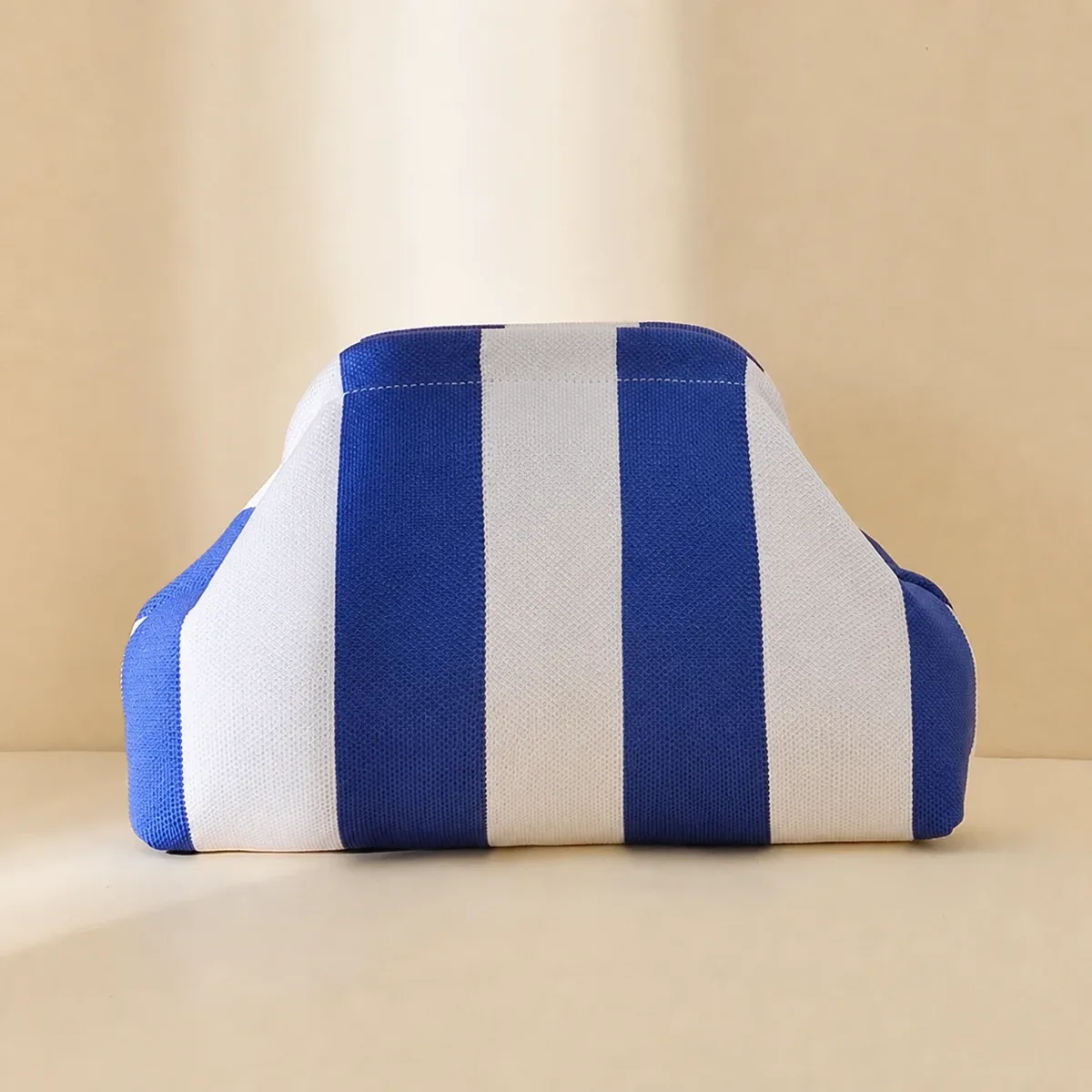 organisateur de maquillage portable, pochette tendance à motifs variés, sac à cosmétiques à main, sac à cosmétiques léger en tricot pour les trajets quotidiens